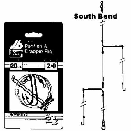 SOUTHBEND Crappie Rig Leader Hook WWCR4